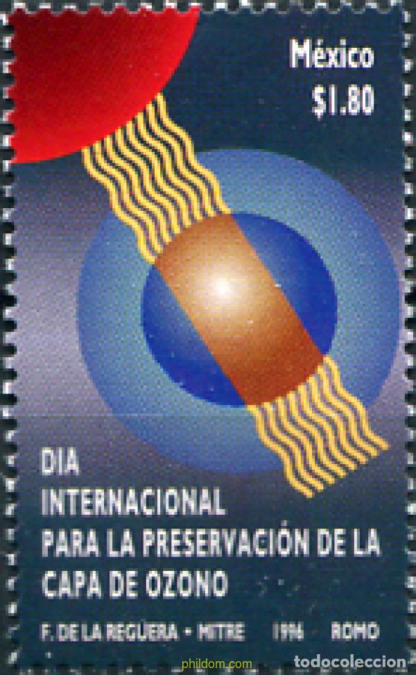 Sellos: 343753 MNH MEXICO 1996 DIA INTERNACIONAL PARA LA PRESERVACION DE LA CAPA DE OZONO