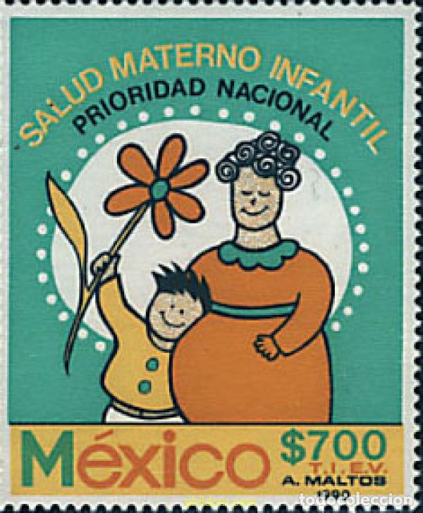 Sellos: 95687 MNH MEXICO 1990 SALUD MATERNO INFANTIL