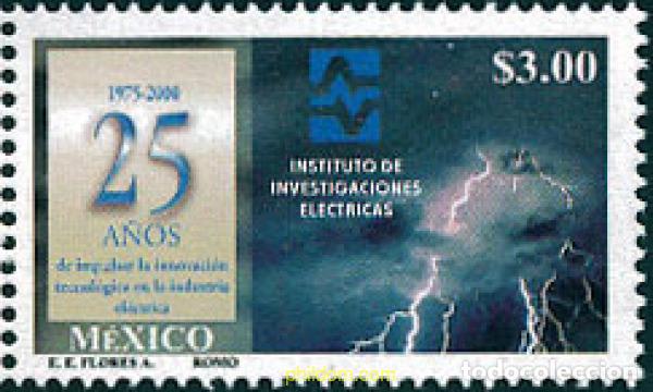 Sellos: 113746 MNH MEXICO 2000 25 A&Ntilde;OS DEL INSTITUTO DE INVESTIGACIONES ELECTRICAS