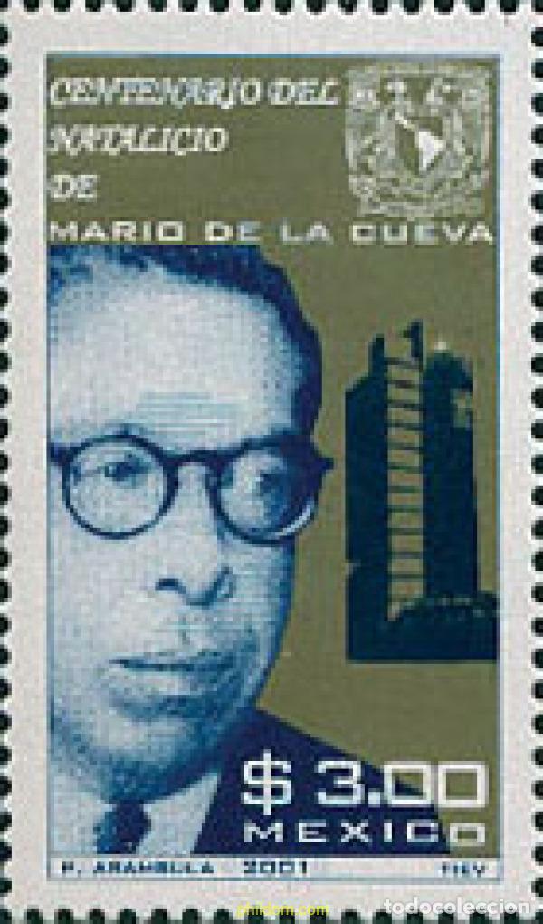 Sellos: 113772 MNH MEXICO 2001 CENTENARIO DEL NACIMIENTO DE MARIO DE LA CUEVA