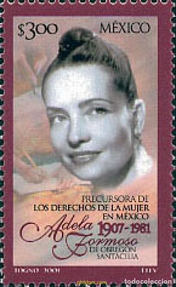 Sellos: 113780 MNH MEXICO 2001 20 ANIVERSARIO DE LA MUERTE DE ADELA FORMOSO