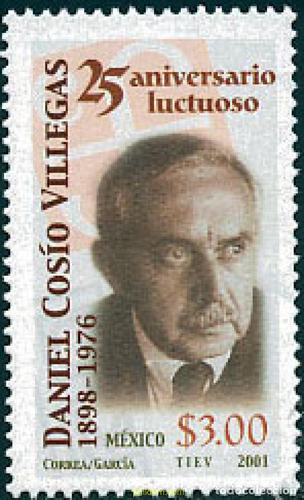 Sellos: 113781 MNH MEXICO 2001 25 ANIVERSARIO DE LA MUERTE DE DANIEL COSIO VILLEGAS