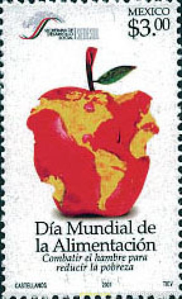 Sellos: 113816 MNH MEXICO 2001 DIA MUNDIAL DE LA ALIMENTACION