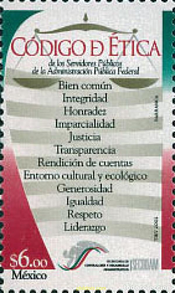 Sellos: 122385 MNH MEXICO 2002 CODIGO DE ETICA - Foto 1