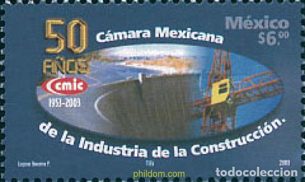 Sellos: 122400 MNH MEXICO 2003 50 ANIVERSARIO DE LA CAMARA DE INDUSTRIA Y CONSTRUCCION