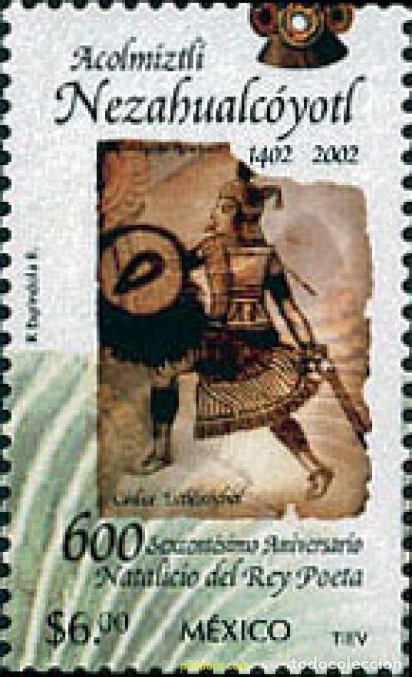 Sellos: 123647 MNH MEXICO 2002 600 ANIVERSARIO DEL NACIMIENTO DEL REY POETA