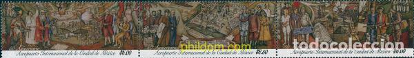 Sellos: 123646 MNH MEXICO 2002 50 ANIVERSARIO DEL AEROPUERTO INTERNACIONAL DE MEXICO