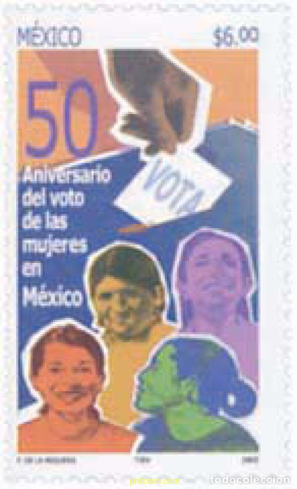 Sellos: 137618 MNH MEXICO 2003 50 ANIVERSARIO DEL DERECHO A VOTO DE LAS MUJERES