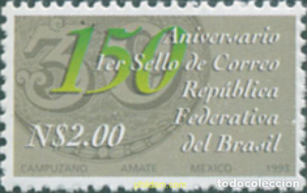 Sellos: 305732 MNH MEXICO 1993 150 ANIVERSARIO DEL PRIMER SELLO DE BRASIL