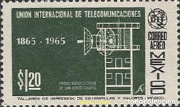 Sellos: 651051 MNH MEXICO 1965 CENTENARIO DE LA UNION INTERNACIONAL DE LAS TELECOMUNICACIONES