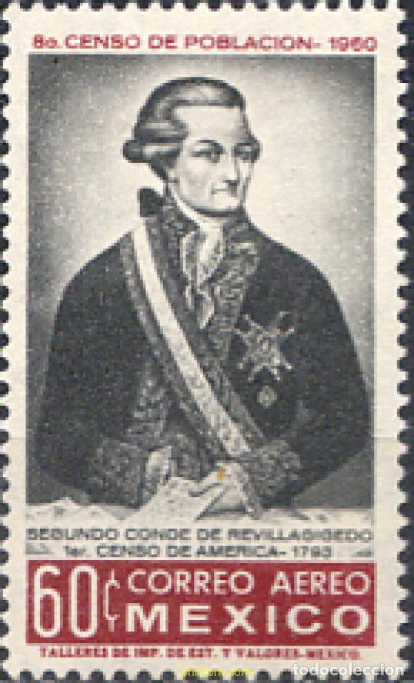 Sellos: 181698 MNH MEXICO 1960 8 CENSO NACIONAL