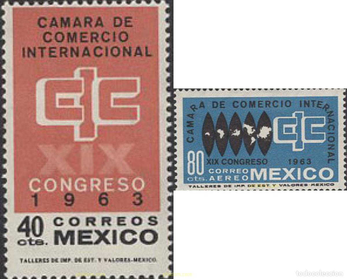 Sellos: 181777 MNH MEXICO 1963 19 CONGRESO DE LAS CAMARAS DE COMERCIO INTERNACIONALES