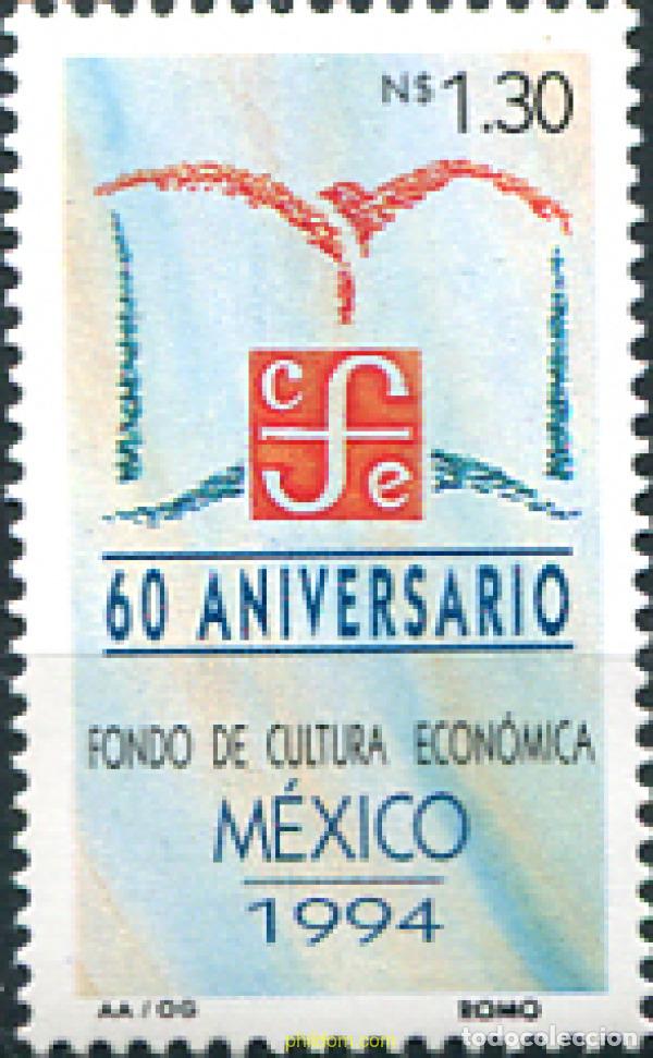 Sellos: 343682 MNH MEXICO 1994 60 ANIVERSARIO DEL FONDO DE CULTURA ECONOMICO