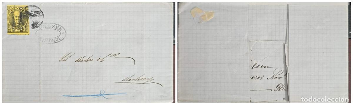 Sellos: O) 1869 MEXICO, NIELSEN MATAMOROS, MIGUEL HIDALGO Y COSTILLA WITH OVERPRINTED DATES AND DISTRIC BY