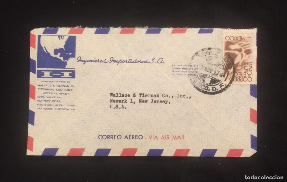 Sellos: TS) 1947 MEXICO, AIRMAIL, COVER SENT FROM MEXICO CITY TO NEW JERSEY, USA, VF.