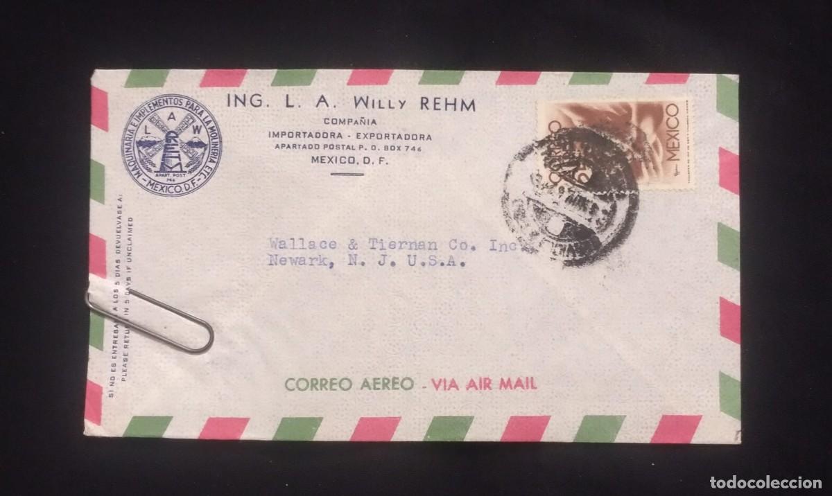 Sellos: TS) 1965 MEXICO, COVER SENT FROM MEXICO CITY TO NEW JERSEY, USA, AIRMAIL, WITH AN INFORMATIONAL MESS