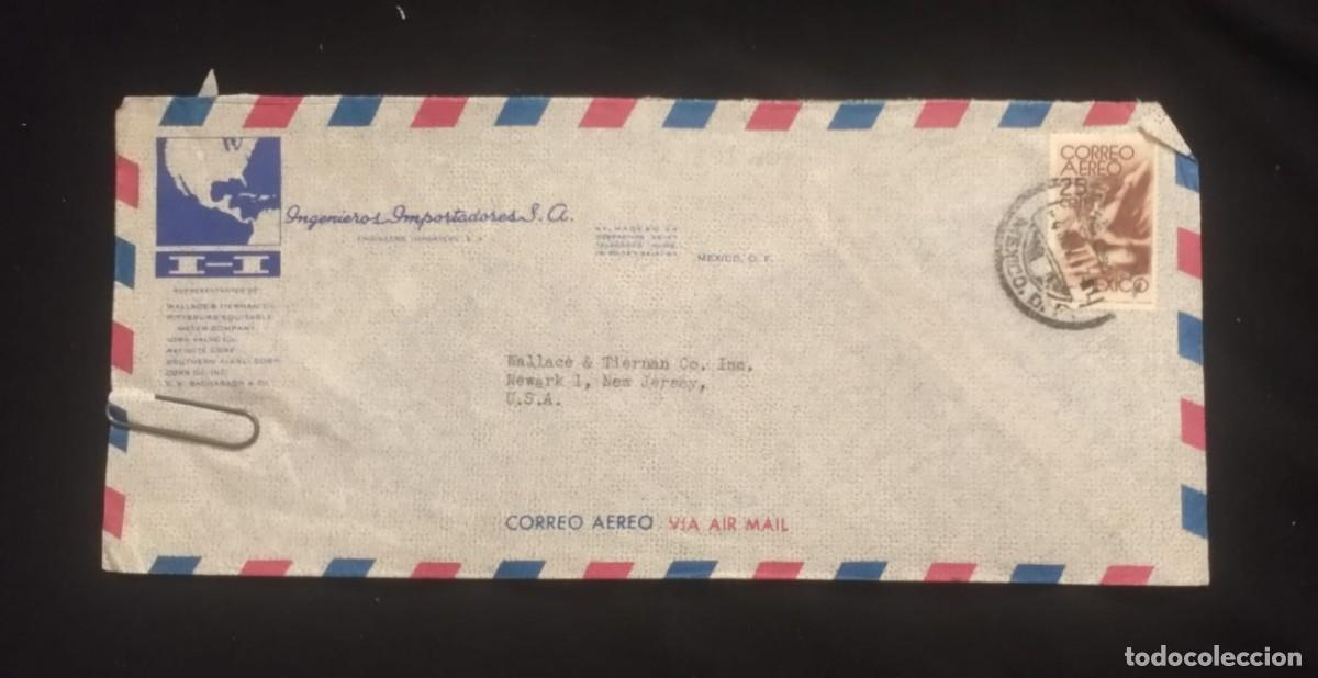 Sellos: TS) 1950 MEXICO, AIRMAIL, COVER SENT FROM MEXICO CITY TO NEW JERSEY, USA, VF.