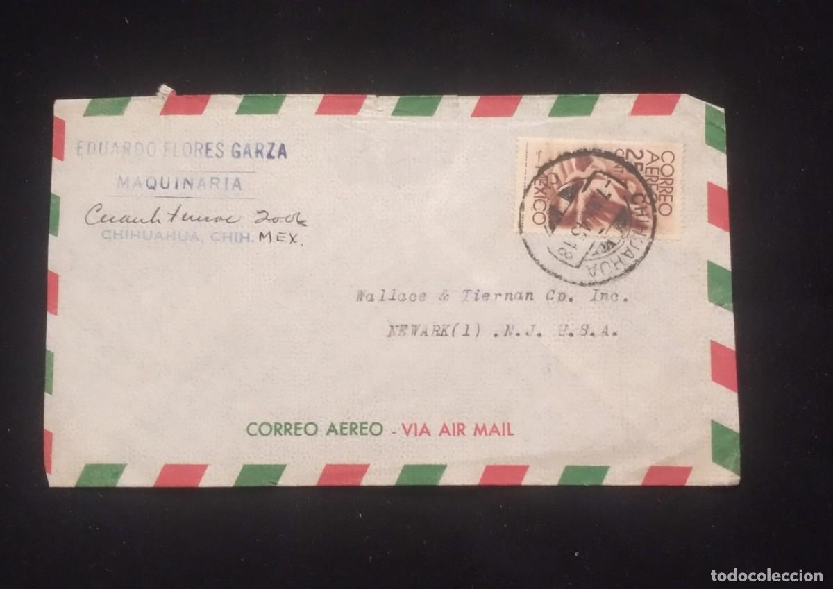 Sellos: TS) 1945 MEXICO, AIRMAIL, COVER SENT FROM CHIHUAHUA TO NEW JERSEY, USA, VF.