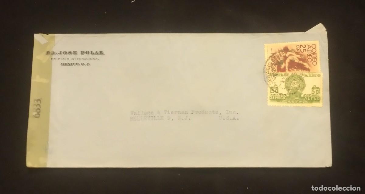 Sellos: TS) 1963 MEXICO, AIRMAIL, COVER SENT FROM CIUDAD DE MEXICO TO NEW JERSEY, USA, VF.