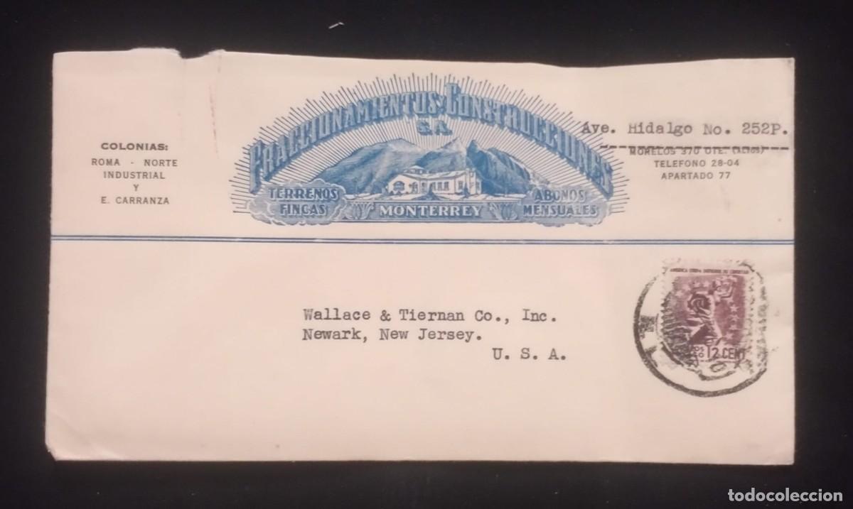 Sellos: TS) 1944 MEXICO, AIRMAIL, COVER SENT FROM MONTERREY TO NEW JERSEY, USA, VF.