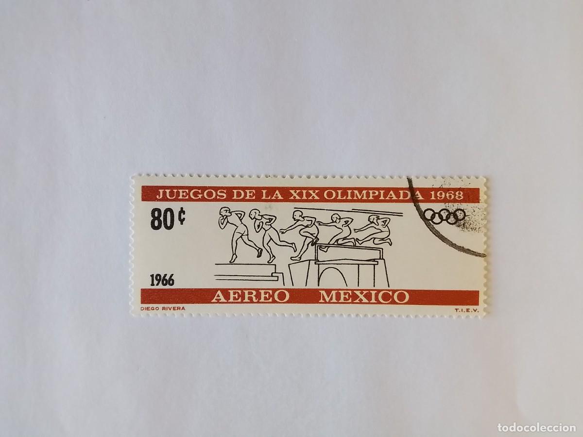 Sellos: A&Ntilde;O 1968 M&Eacute;XICO SELLO USADO