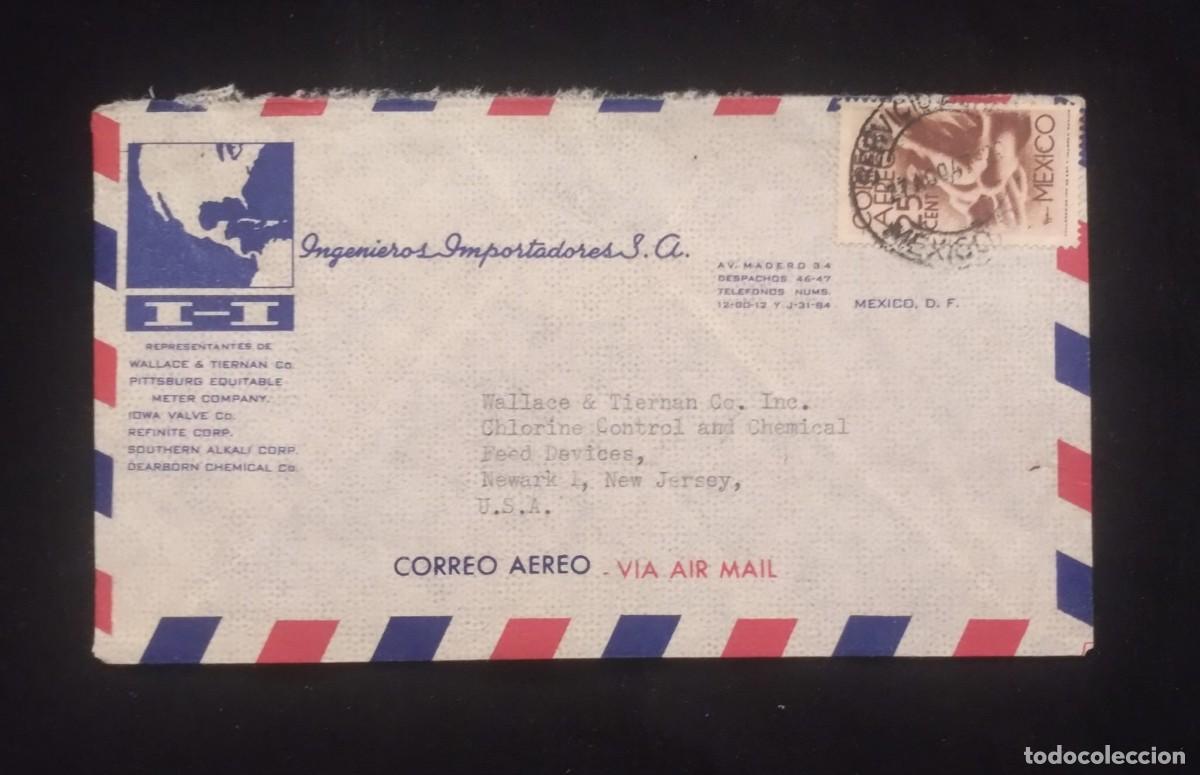 Sellos: TS) 1947 MEXICO, AIRMAIL, COVER SENT FROM MEXICO CITY TO NEW JERSEY,VF.