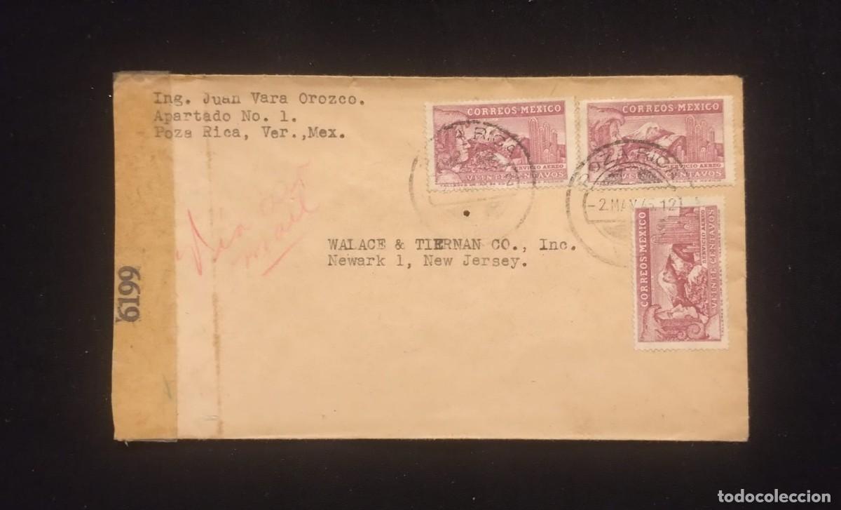 Sellos: TS) 1965 MEXICO, COVER SENT FROM VERACRUZ TO NEW JERSEY, AIRMAIL,WITH THE PRESIDENT FRANCISCO I. MAD