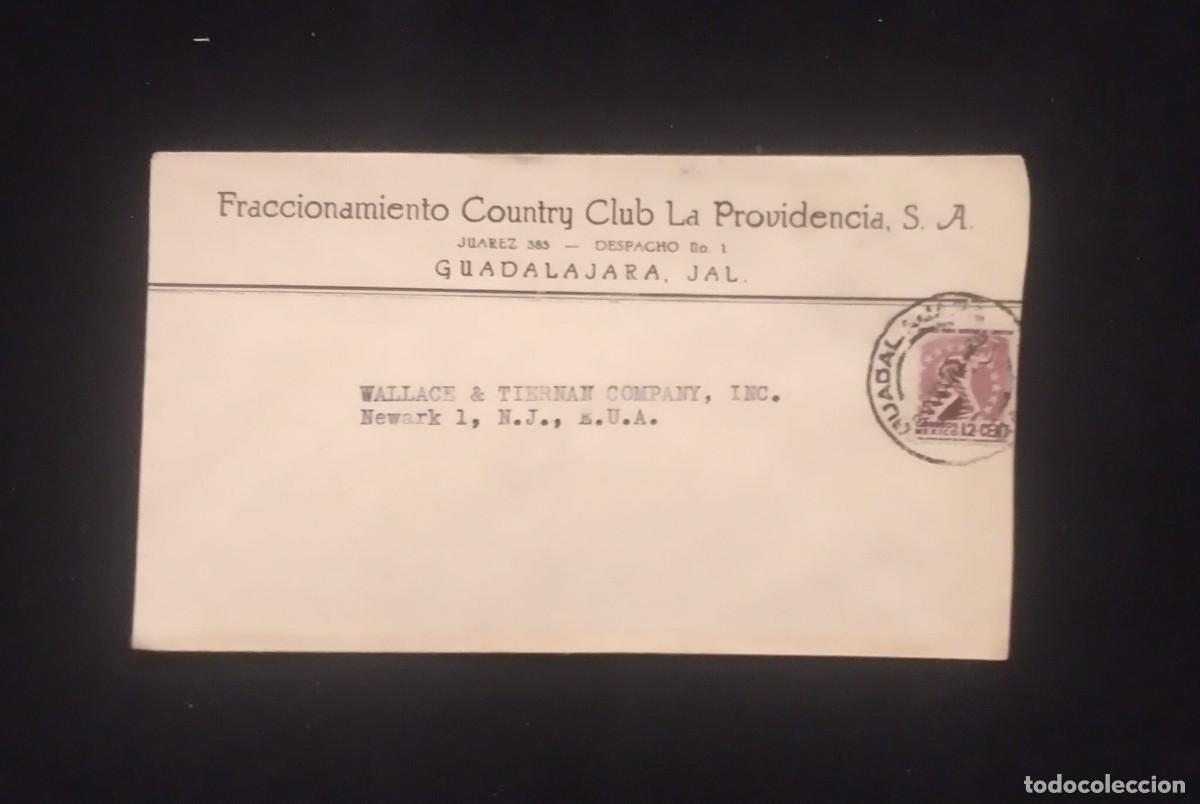 Sellos: TS) CIRCA 1950 MEXICO, COVER SENT FROM GUADALAJARA TO NEW JERSEY, AIRMAIL,WITH THE AMERICA UNITED FO