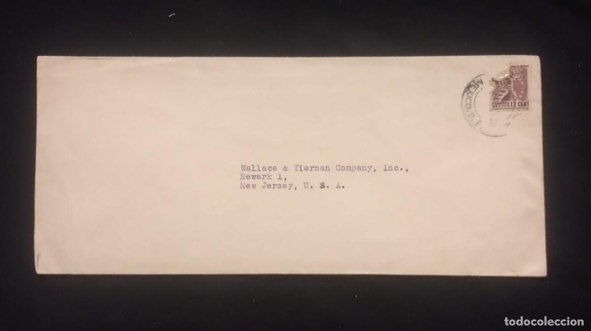 Sellos: TS) 1944 MEXICO, COVER SENT FROM MEXICO CITY TO NEW JERSEY, AIRMAIL,WITH THE AMERICA UNITED FOR FREE
