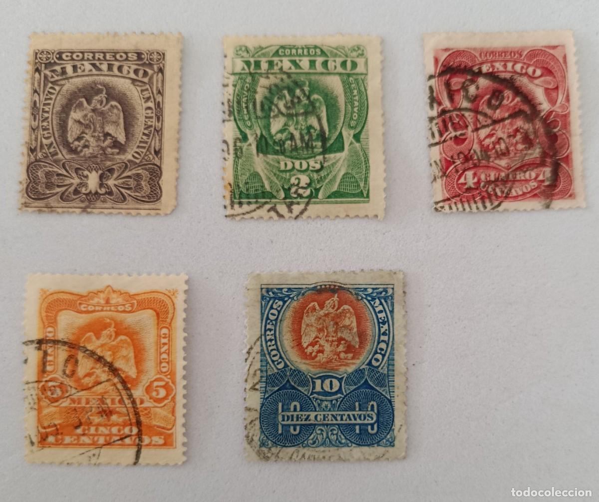 Sellos: Sellos M&eacute;xico 1903 Escudo nacional.