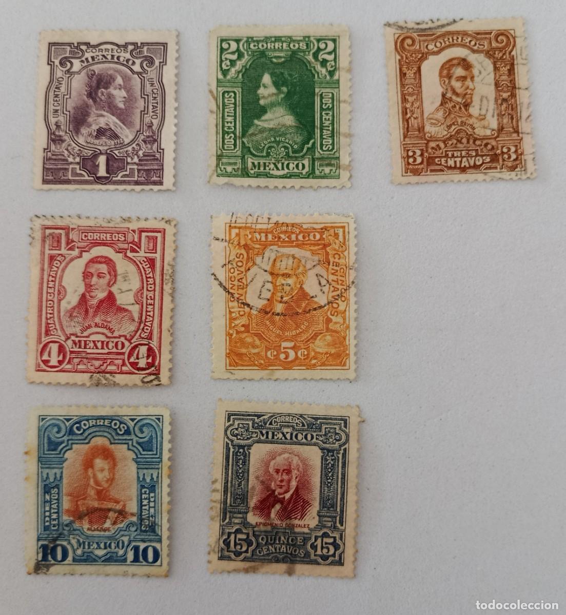 Sellos: Sellos M&eacute;xico 1910 I Centenario de la guerra de la independencia.