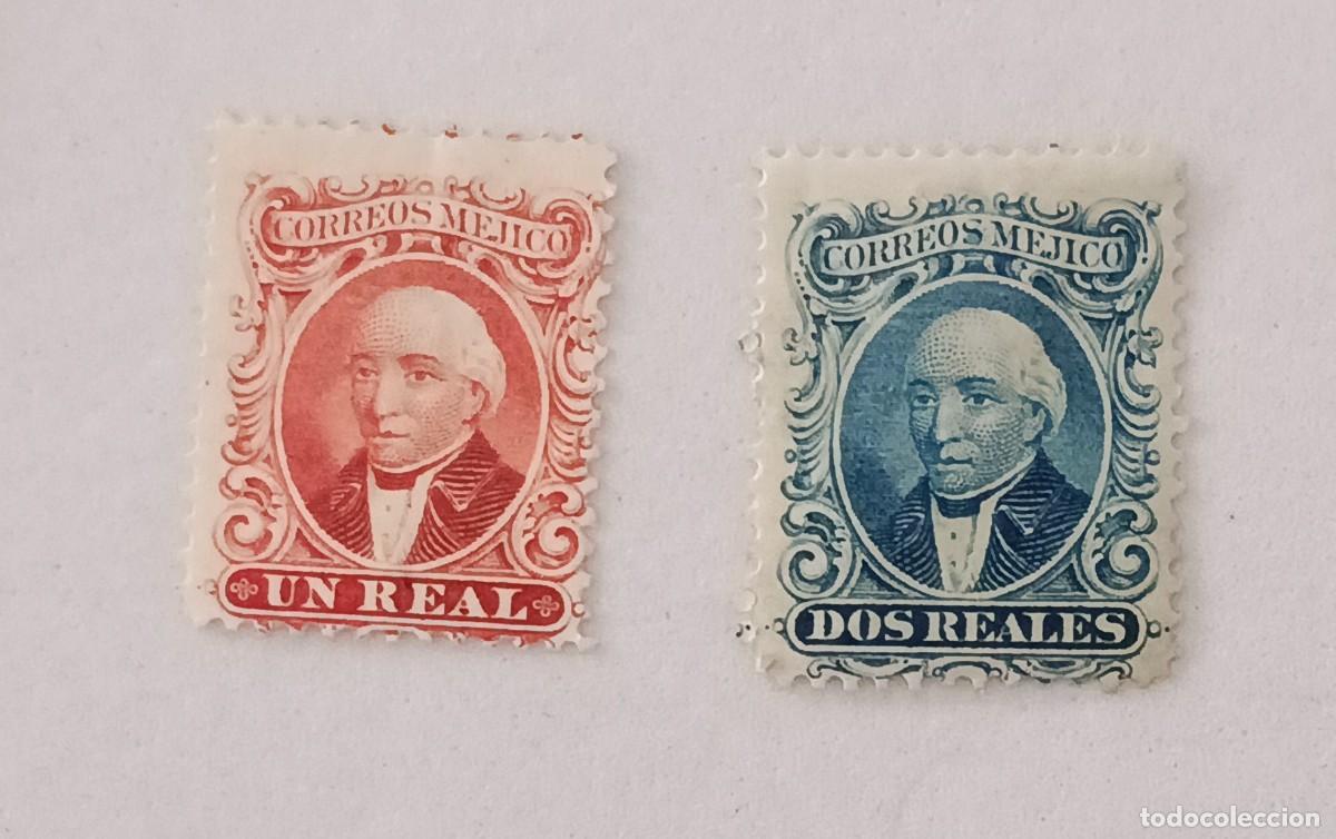 Sellos: Sellos M&eacute;xico 1864 Miguel Hidalgo y Costilla. Sin sobrecargo.