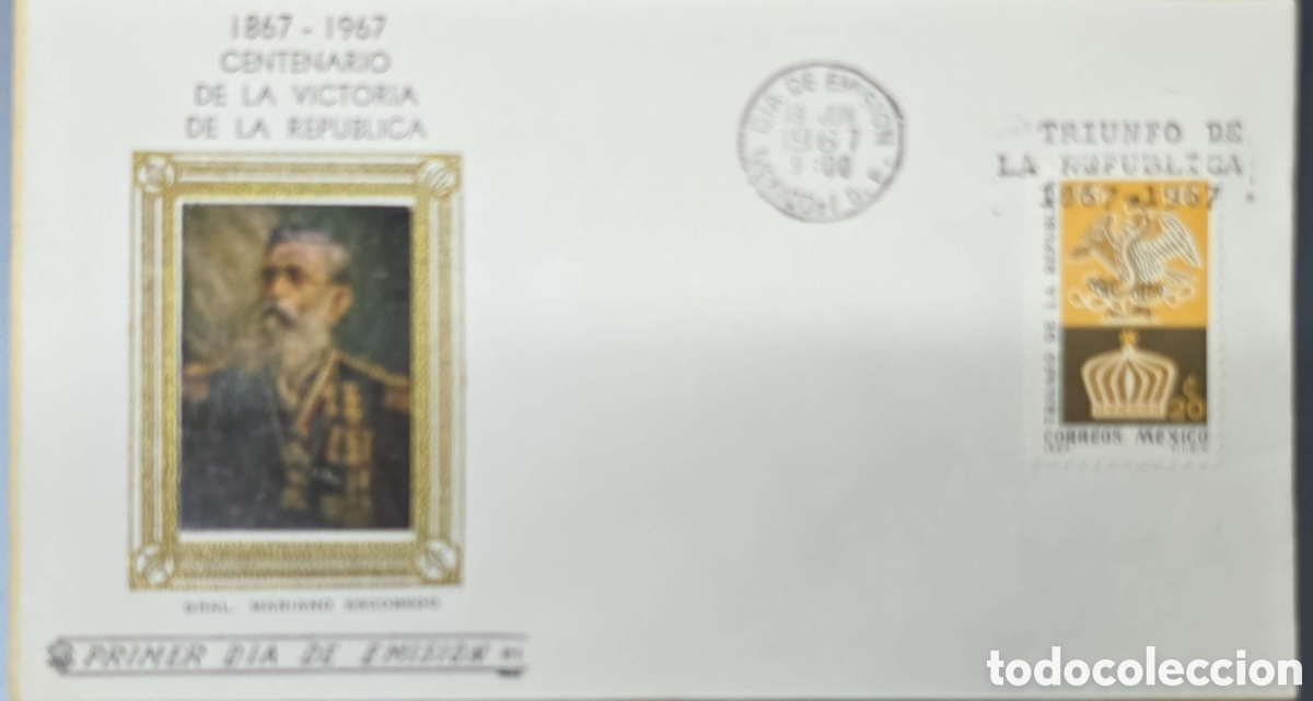 Sellos: CA)Mexico.1967 (commemorating the centenary of 1867&ndash;1967)Centenary of the Victory of the Republic (C
