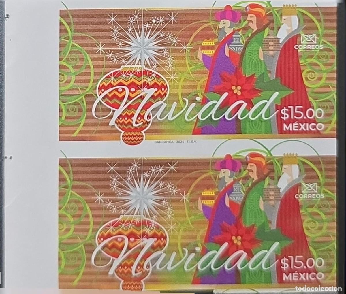 Sellos: O) 2024 MEXICO, IMPERFORATED, THREE WISE MEN - MELCHIOR, GASPAR AND BALTHAZAR, TRADITION, SYMBOL O