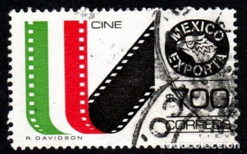 Sellos: M&eacute;xico. Exportaci&oacute;n Cine. A&ntilde;o 1988 YT-1243. Usado