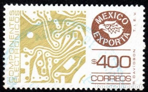 Sellos: M&eacute;xico. Exportaci&oacute;n Electr&oacute;nica. A&ntilde;o 1981-84 YT-1092. Usado