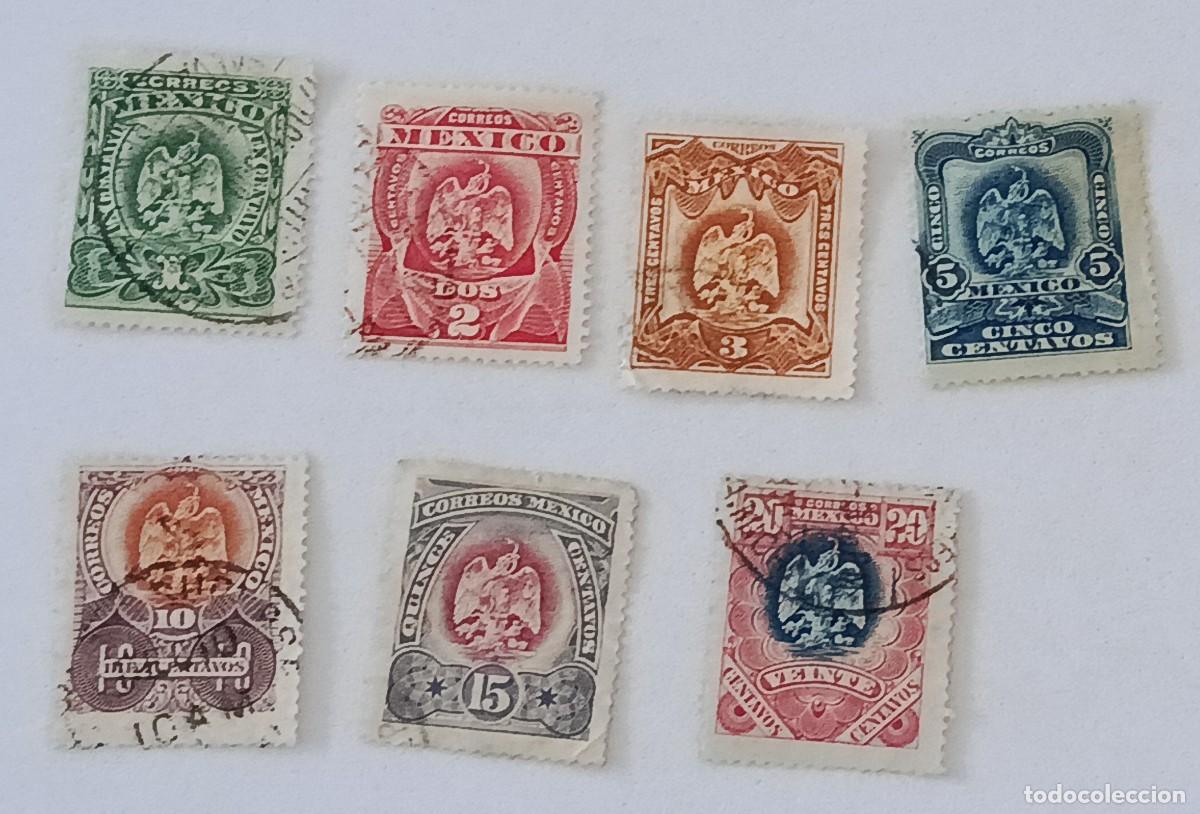 Sellos: Sellos M&eacute;xico 1899 Escudo nacional.