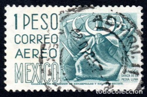 Sellos: M&eacute;xico. Danza de la Media Luna A&ntilde;o 1978. YT-PA461. Usado