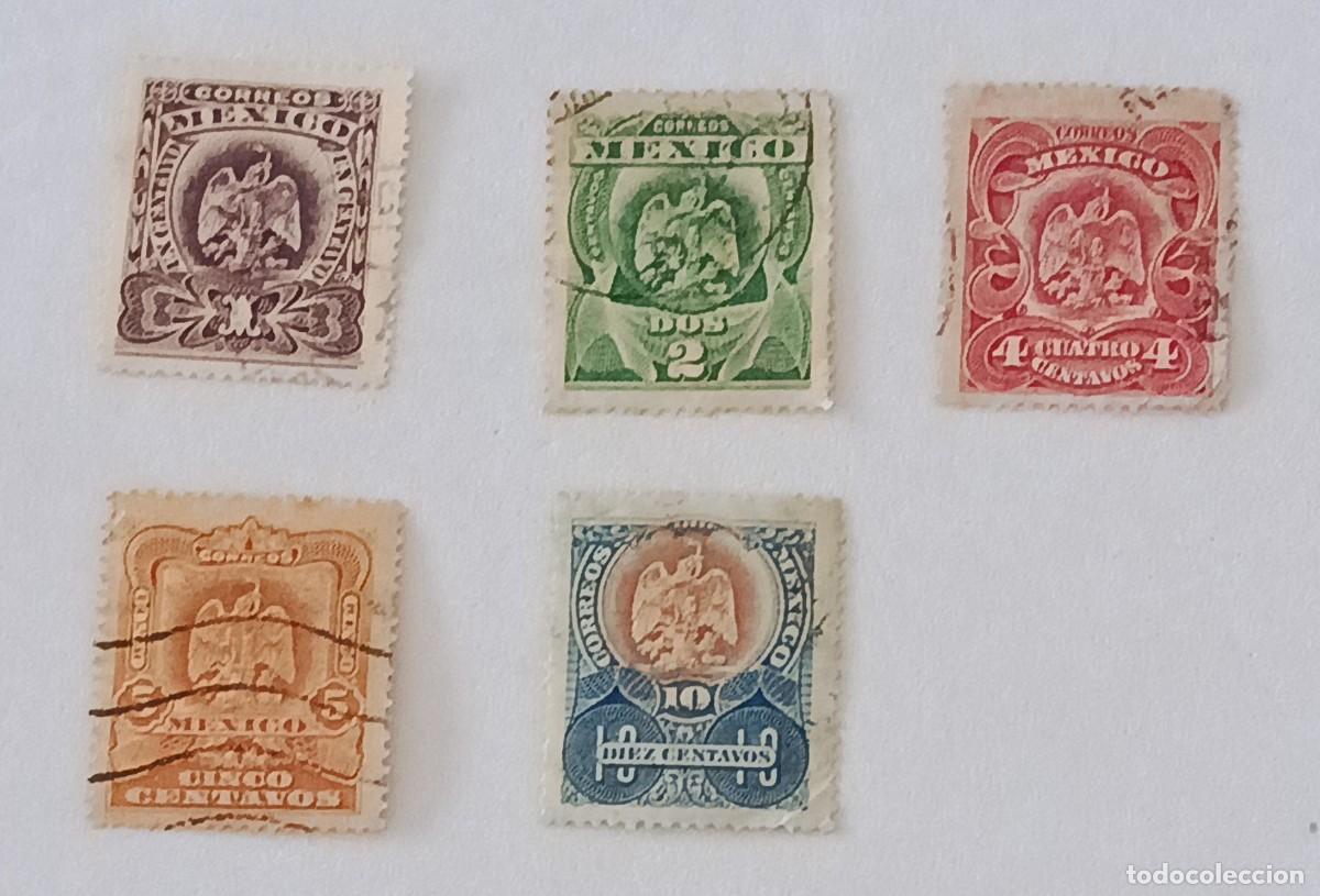 Sellos: Sellos M&eacute;xico 1903 Escudo nacional.