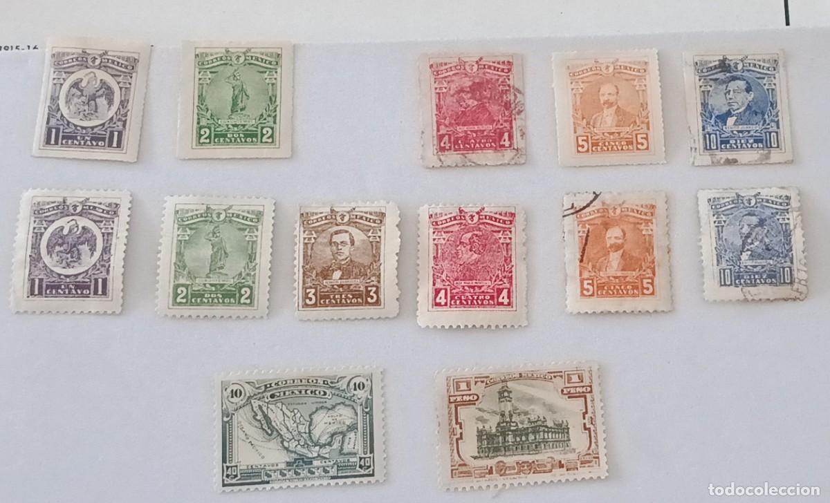 Sellos: Sellos M&eacute;xico 1915 S&iacute;mbolos y personalidades nacionales. Perforaci&oacute;n 14&frac12; y 12
