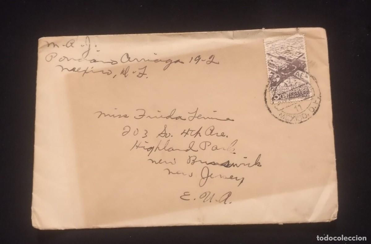 Sellos: TS) 1938 MEXICO,WITH THE 16TH INTERNATIONAL CONGRESS ON PLANNING AND HOUSING, CIRCULATE COVER.