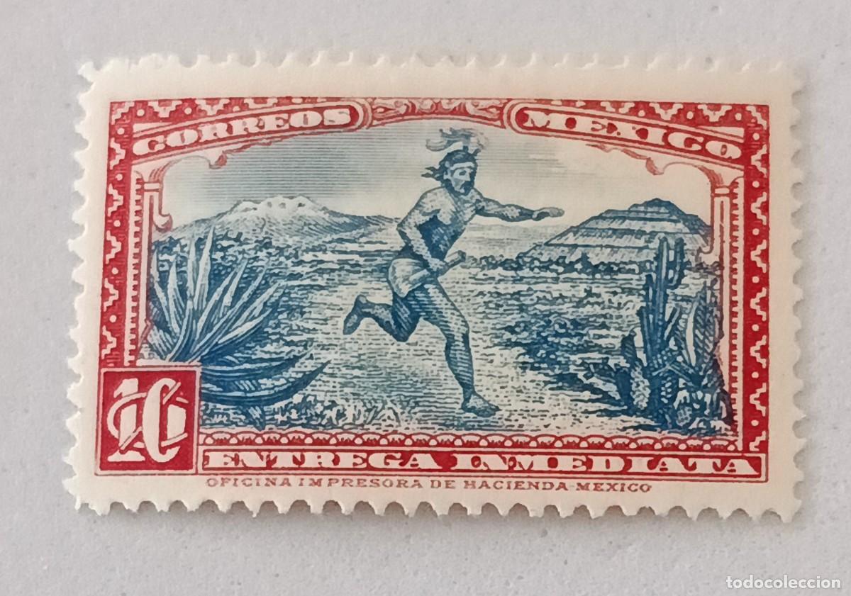 Sellos: Sellos M&eacute;xico 1934 Entrega urgente.