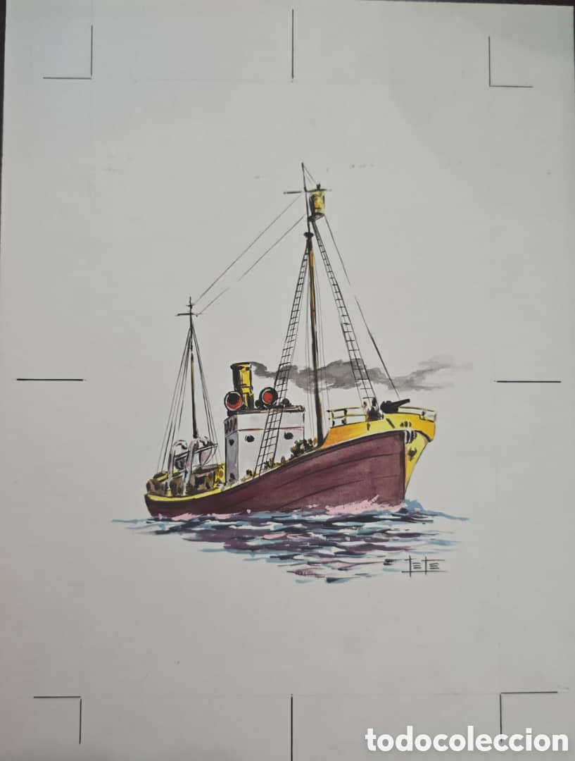 Sellos: Cy) 1900s &middot; M&eacute;xico tuberculosis artwork &mdash; Mexican lightship painting showing a vessel equipped