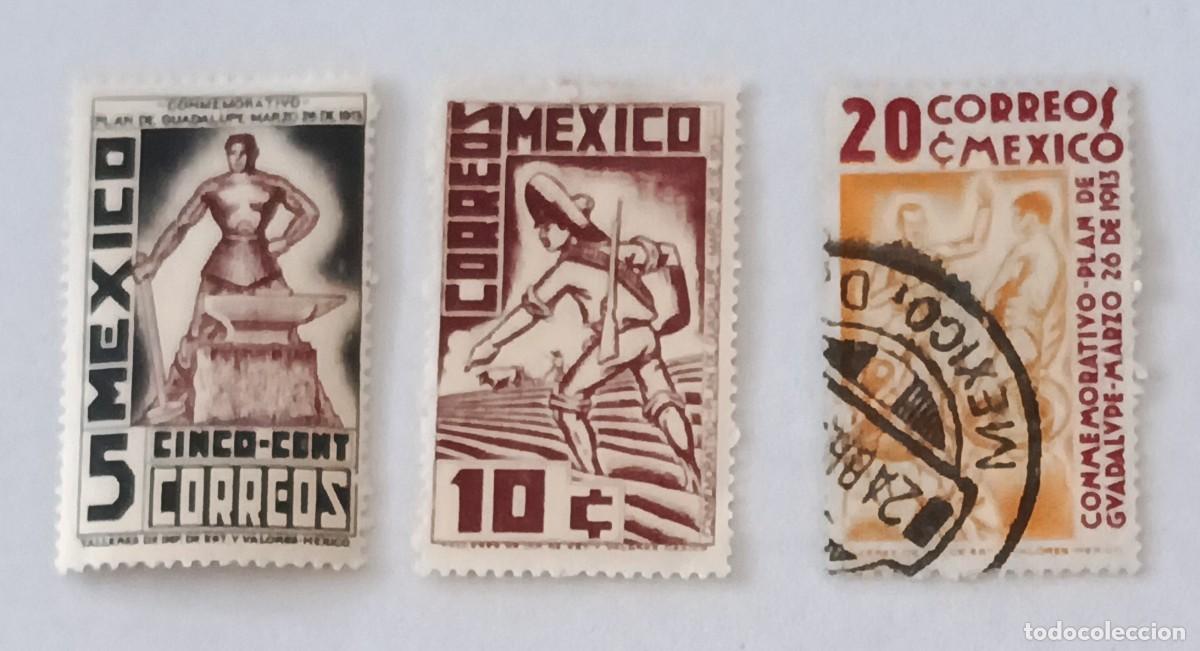 Sellos: Sellos M&eacute;xico 1938 25&ordm; Aniversario del plan de Guadalupe.