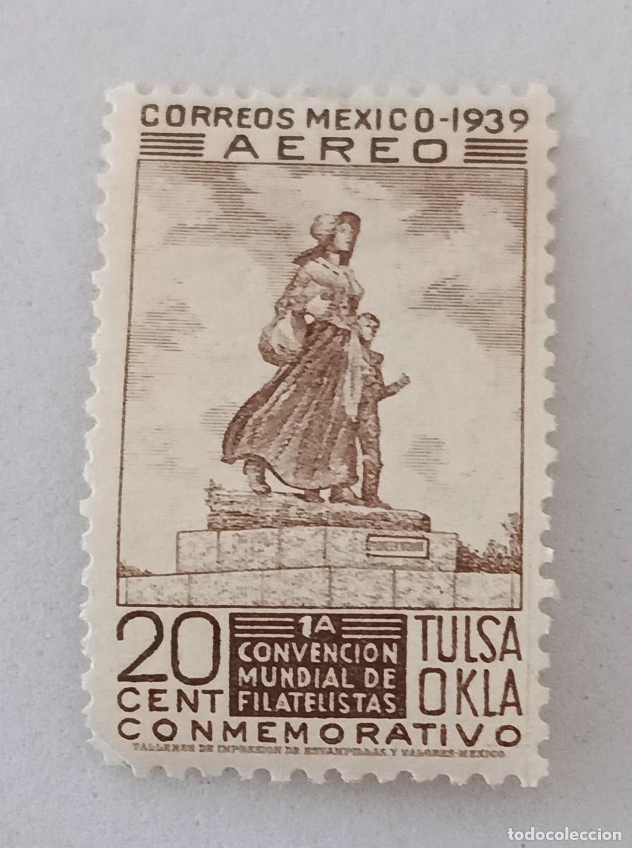 Sellos: Sellos M&eacute;xico 1939 Convenci&oacute;n mundial de filat&eacute;licos. Tulsa, Estados Unidos. A&eacute;reos.