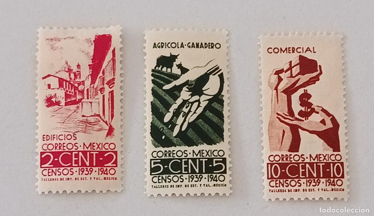 Sellos: Sellos M&eacute;xico 1939 Censos nacionales.