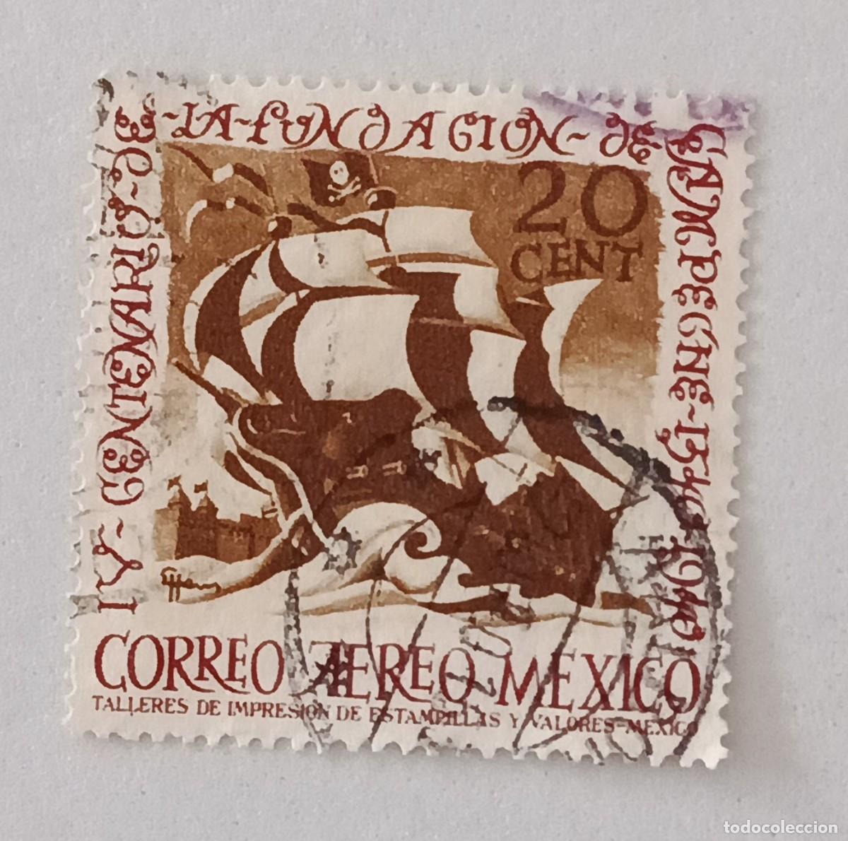 Sellos: Sellos M&eacute;xico 1940 IV Centenario de la ciudad de Campeche.