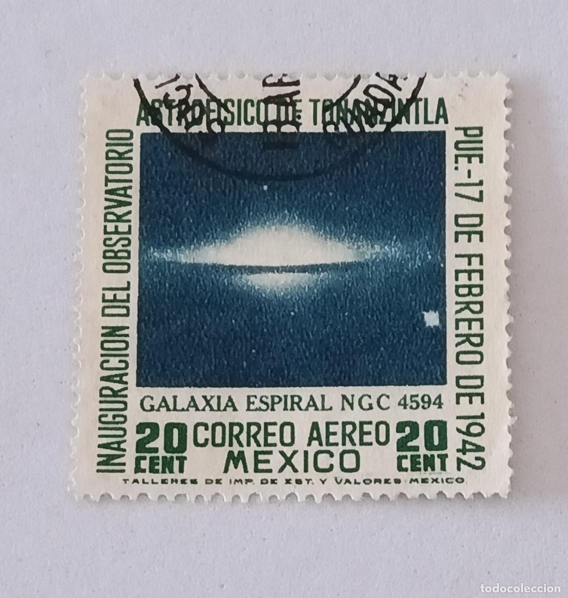 Sellos: Sellos M&eacute;xico 1942 Inauguraci&oacute;n del observatorio astrof&iacute;sico de Tonanzintla, Puebla. A&eacute;reo.
