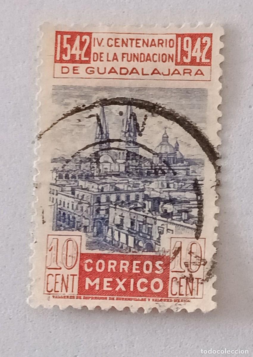 Sellos: Sellos M&eacute;xico 1942 IV Centenario de Guadalajara.
