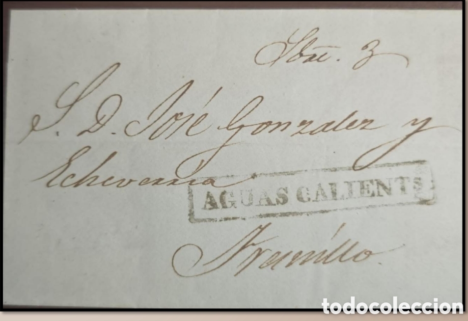 Sellos: CA)Prestamp cover circulated to Fresnillo, Zacatecas. Box cancellation with the name of the departu